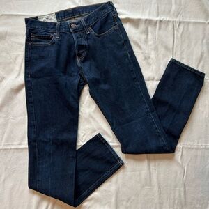 Women’s Hollister Dark Wash Jeans, Size W29xL32; Skinny Jean; Pocket Detail